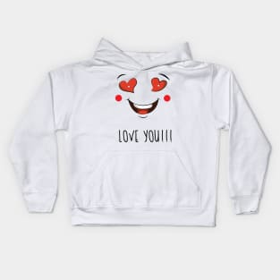 Valentine Love Kids Hoodie